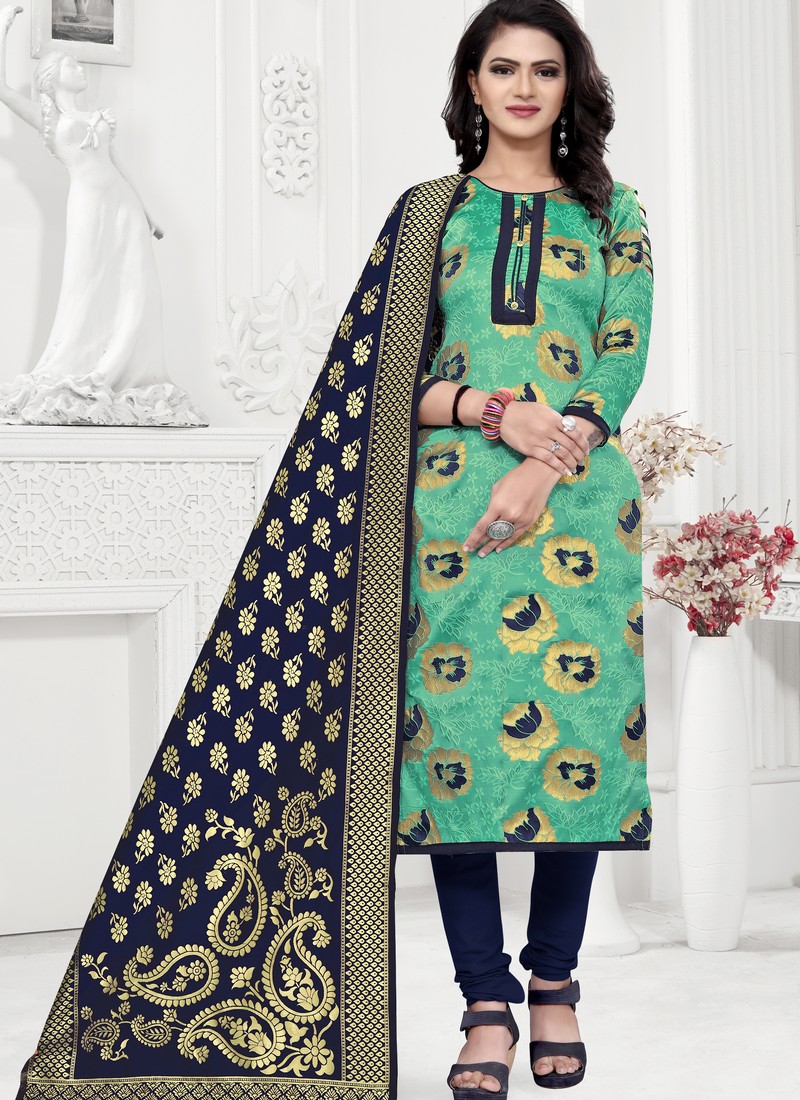banarasi silk churidar designs